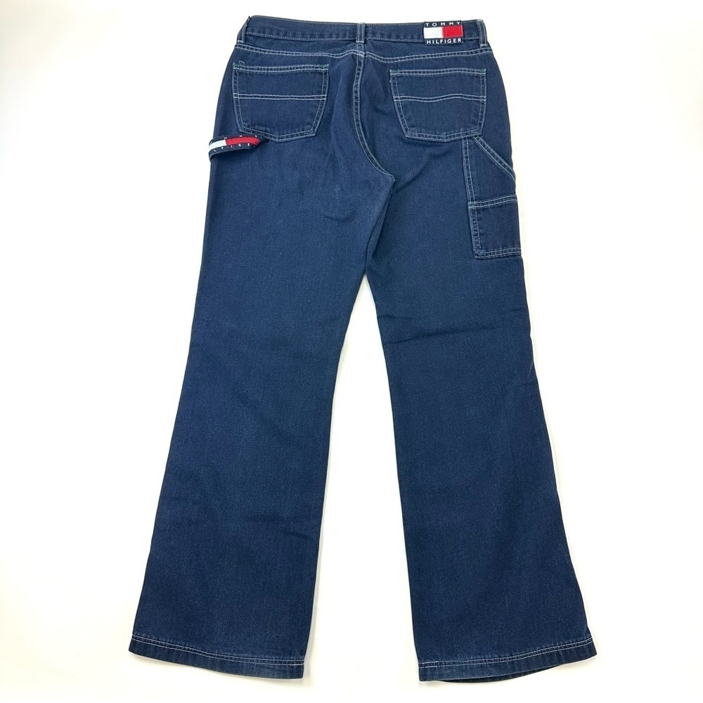 90s Vintage Hilfiger men denim carpenter jeans Size 32in Inseam 31.5in - Picture 15 of 15